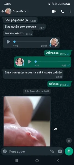 Captura adicional de prova social enviada por cliente